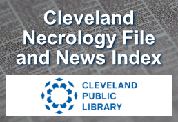 Cleveland Necrology File landing page