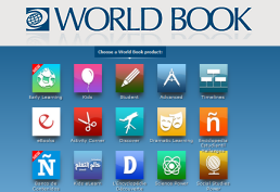 WorldBook Online landing page