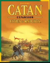 Picture of the Catan: Cities & Knights Game Expansion game box.