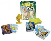 Numbers card game with Greek Gods and a Zeus figurine.