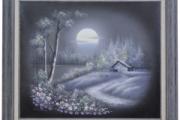 Image of Moonlit Path to Barn art print