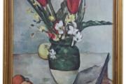 Image of Vase of Tulips art print