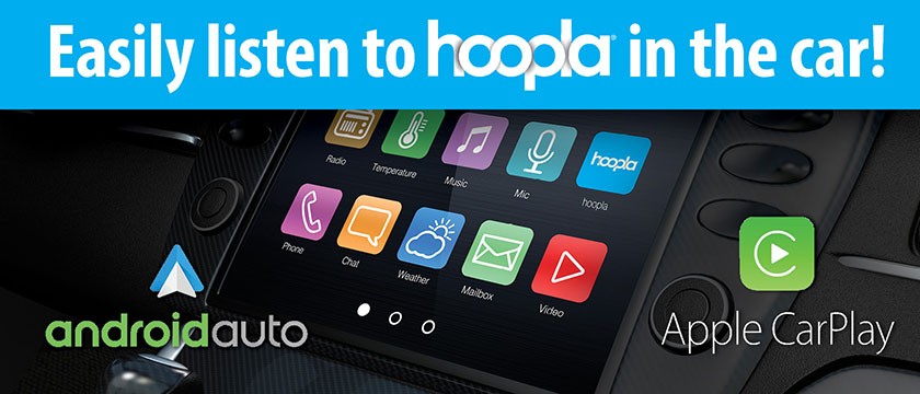 Hoopla now available on Carplay